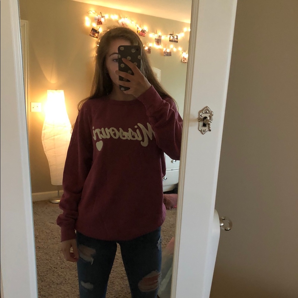 Pink missouri sweatshirt